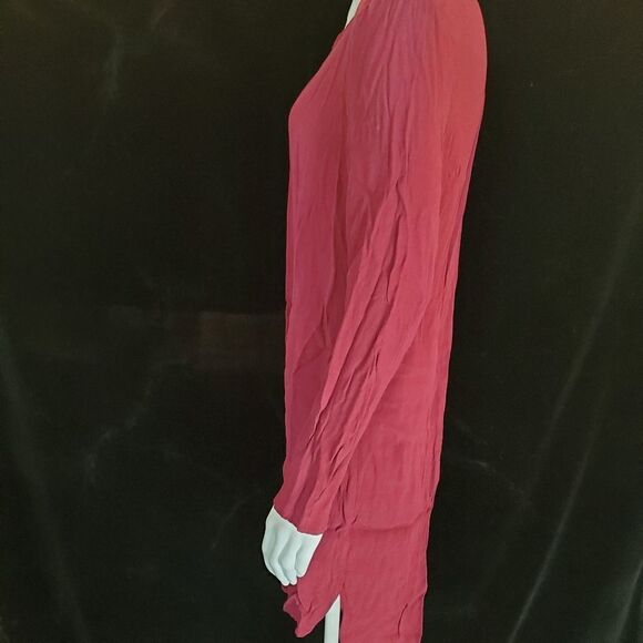 Wayf Red Long Sleeve Shift Dress (L) - Picture 5 of 7